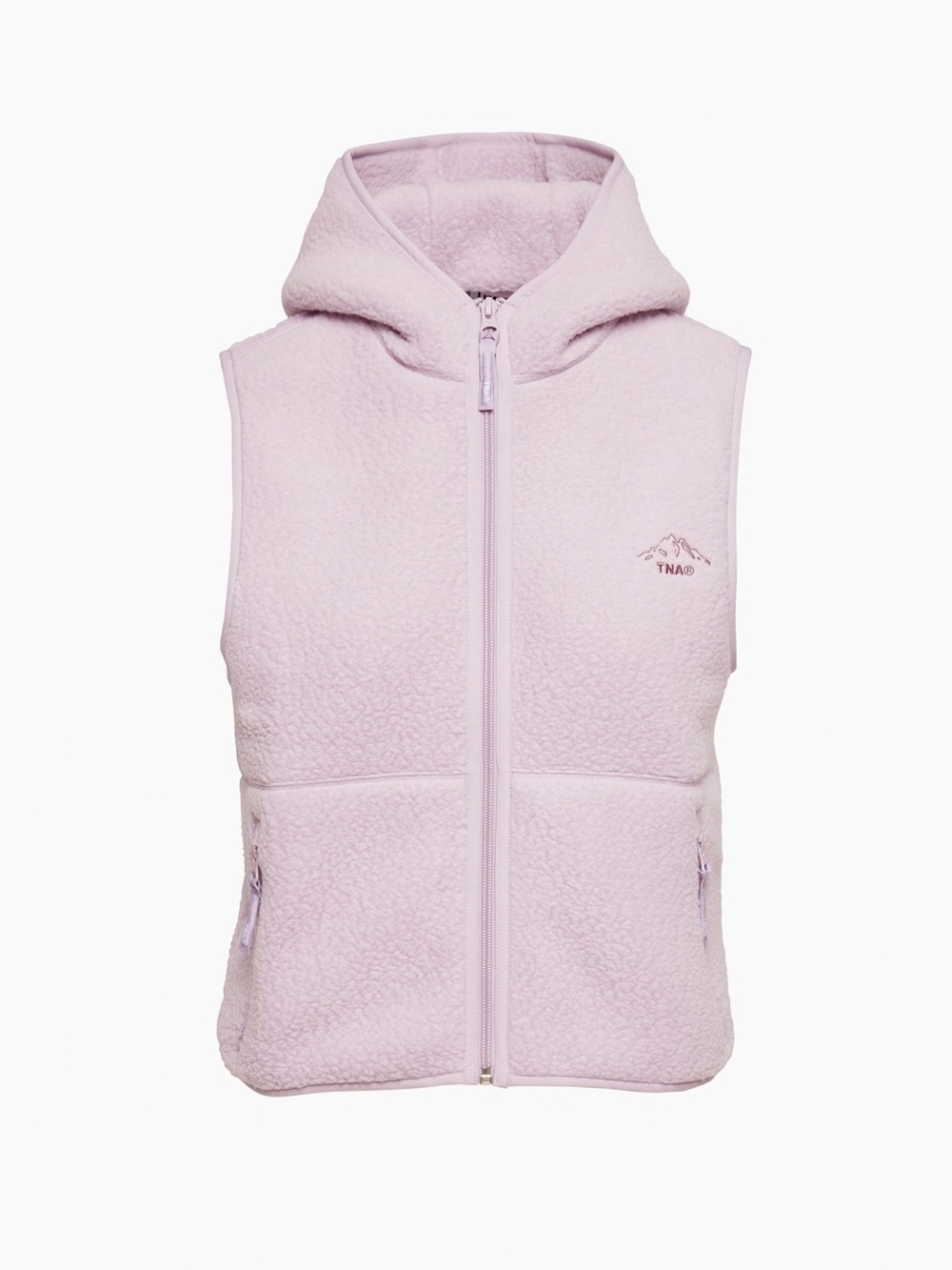 Aritzia TNA Polartec Vest Lilac